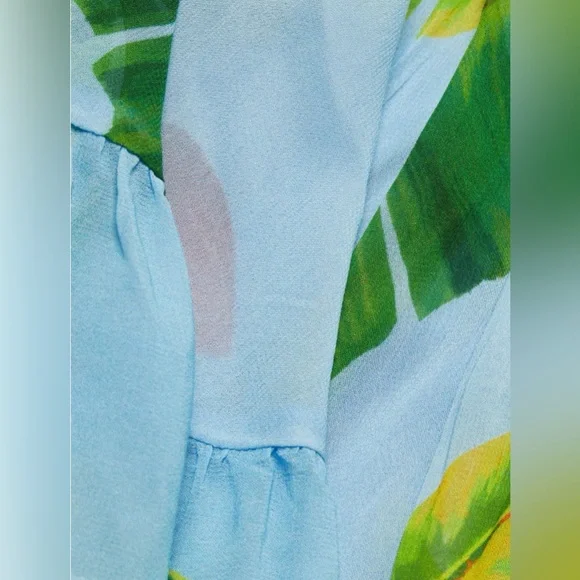RAREFARM RIONWTFresh Bananas Butterfly-Sleeve Maxi Dress Size